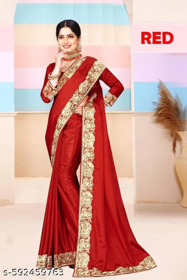 Women_S_Embroidered_Fancy_Saree_Red_Sareeembroidered_Elegant_Teal_Color_Sreee_With_Blouse_Saree_For_Women_Trending_Saree_For_Women_Bollywood_Stylish_Fancy_Party_Wear_Wedding_Festive_Bridal_Sari_Saree_For_Women