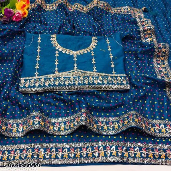 Fency_Disener_Georgette_Pretty_Sarees_With_New_Fency_Border_With_Blouse_Piece