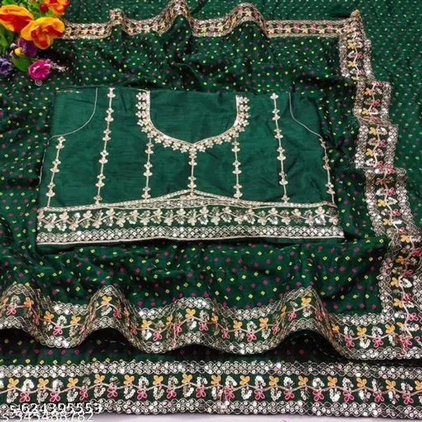 Fency_Disener_Georgette_Pretty_Sarees_With_New_Fency_Border_With_Blouse_Piece