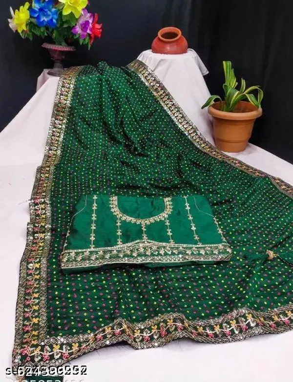 Fency_Solo_Soft_Silk_Disener_Georgette_Pretty_Sarees_With_New_Fency_Hevy_Work_Border_And_Blouse
