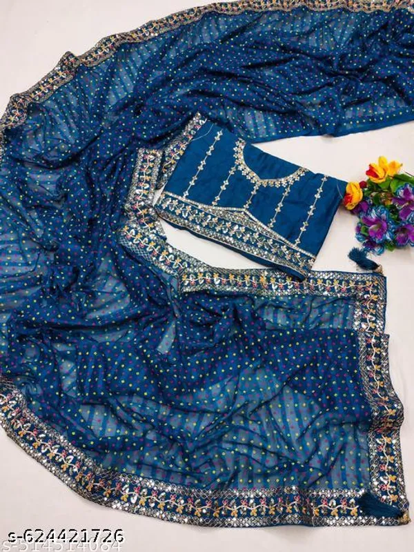 Fency_Solo_Soft_Silk_Disener_Georgette_Pretty_Sarees_With_New_Fency_Hevy_Work_Border_And_Blouse