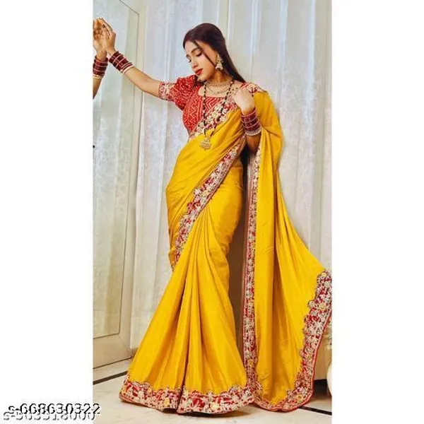 Beautiful_Soft_Chinon_Silk_Saree_Work_Intricate_Bandej_Cutwork_Lace_Gotapatti_Coding_And_Thread_Sequences_Work