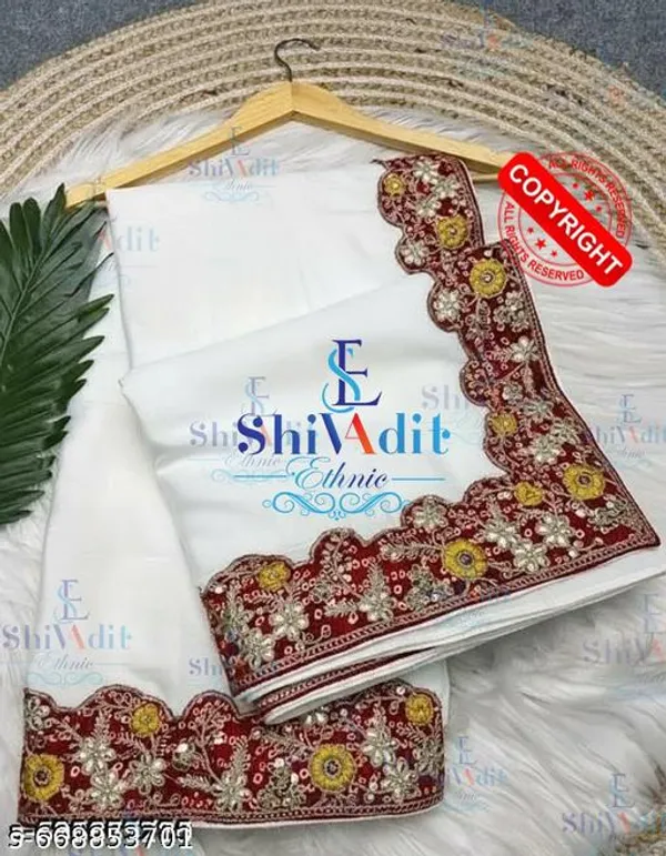 Beautiful_Chinon_Silk_Saree_With_Bandhej_Gotta_Work