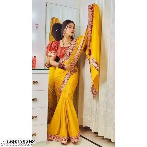 Beautiful_Chinon_Silk_Saree_With_Bandhej_Gotta_Work