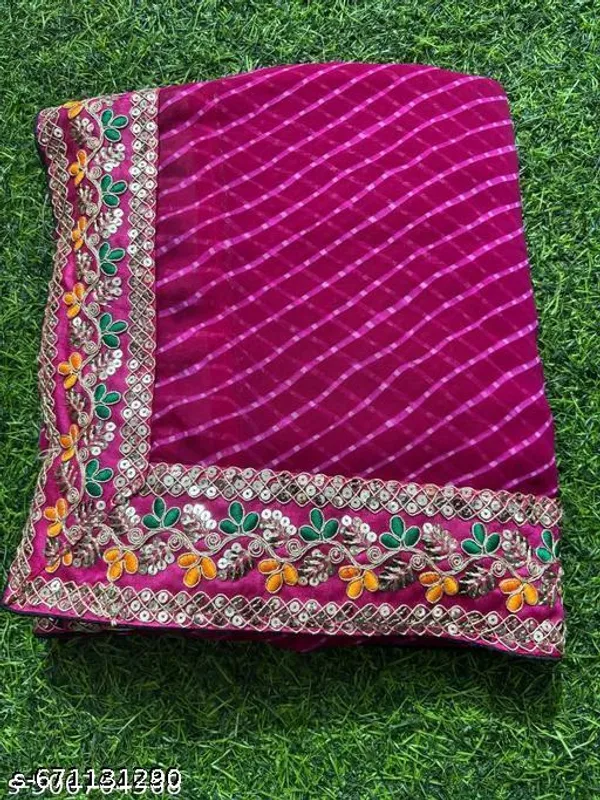 New_Superhit_Trending_Embroidered_Cotton_Thread_Sequins_Work_Designer_Saree