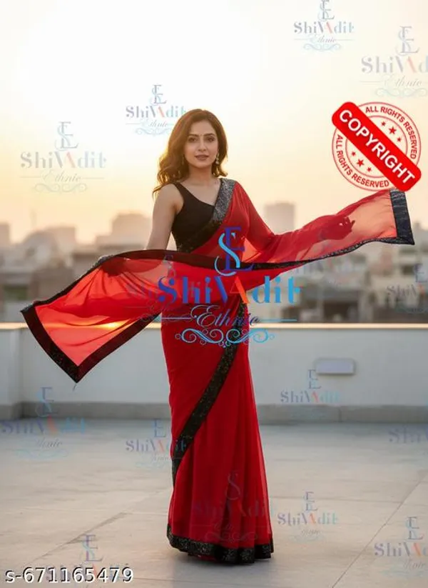 Black_Sequence_Work_Heavy_Georgette_Saree