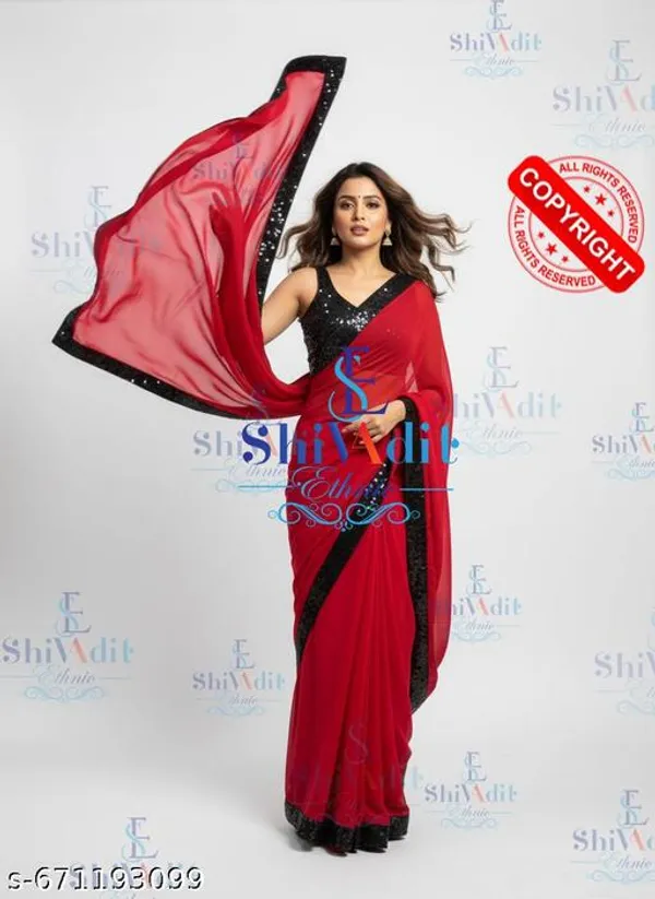 Georgette_Designer_Sequence_Party_Wear_Sarees