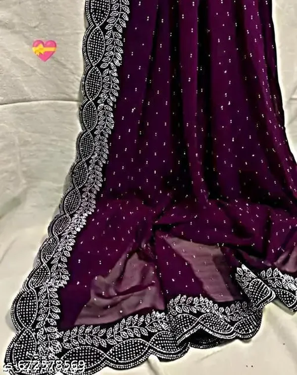 New_Designer_Worked_Georgette_Fabric_Saree_For_Party_And_All_Occasions