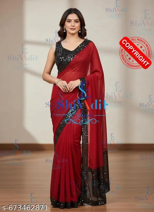 Designer_Georgette_Saree_With_Sequin_Work