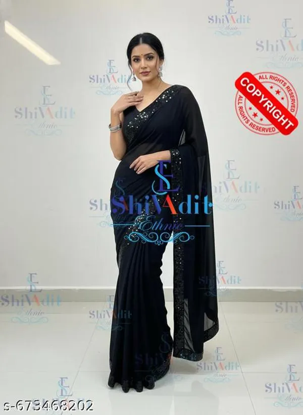 Soft_Georgette_Silk_Saree_With_Embroidered_Codding_Sequence_Work_Saree_Designer_Bollywood_Inspired_Latest_Collection_Saree_For_Women_2023