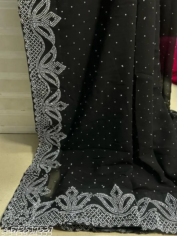 New_Design_Fancy_Saree_With_Swarovski_Daimond_Work_Party_Wear_Festive_Wear_Saree
