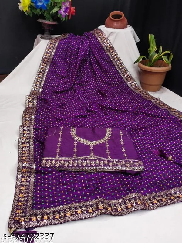 Fency_Disener_Georgette_Pretty_Sarees_With_New_Fency_Border_With_Blouse_Piece