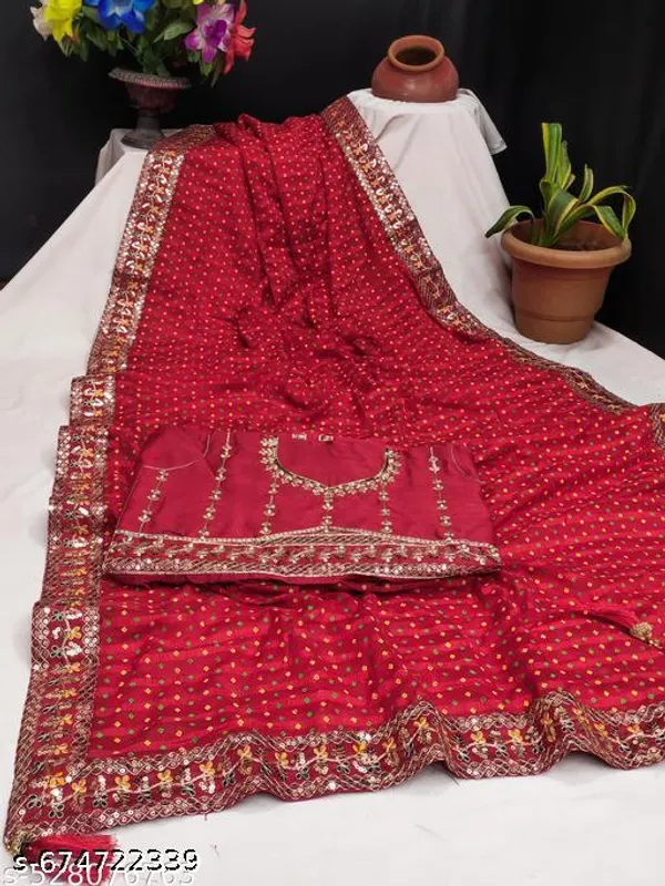 Fency_Disener_Georgette_Pretty_Sarees_With_New_Fency_Border_With_Blouse_Piece