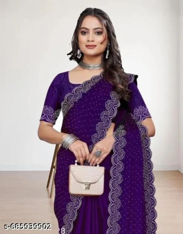 Most_Trendy_Hotfix_Worked_Chiffon_Fabric_Saree_For_Party_And_All_Occasions