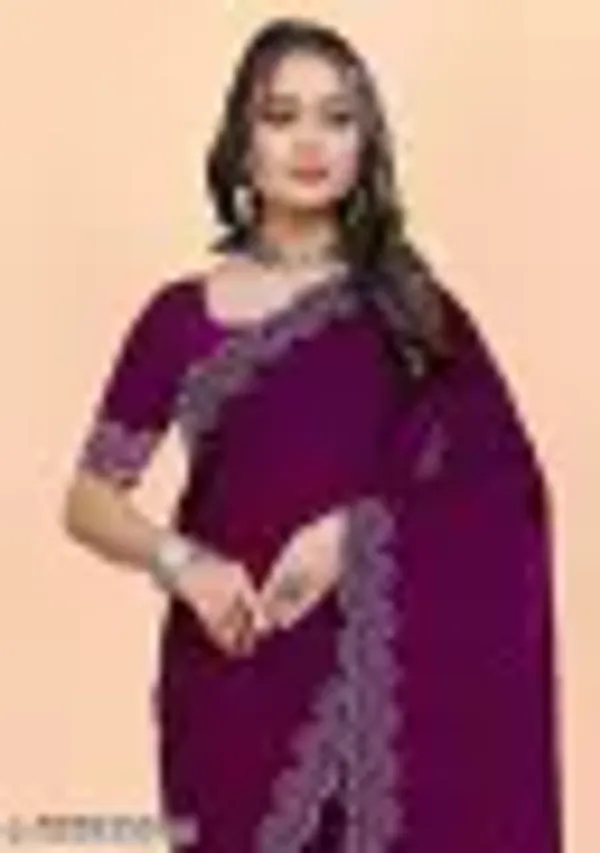 Most_Trendy_Hotfix_Worked_Chiffon_Fabric_Saree_For_Party_And_All_Occasions