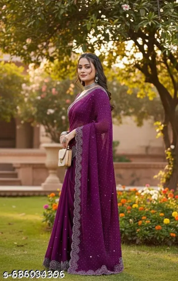 New_Designer_Diamond_Worked_Rangoli_Silk_Fabric_Saree_For_Party_And_All_Occasions_Wine
