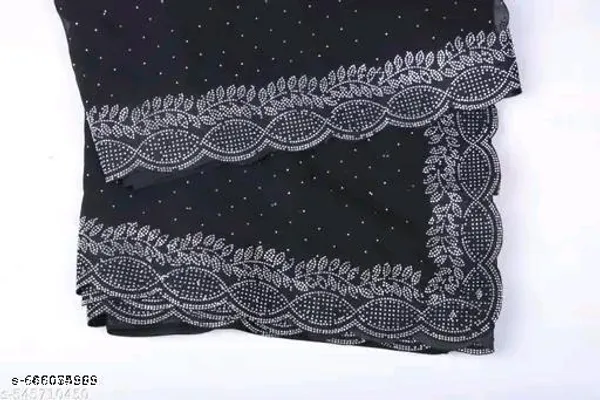 New_Designer_Diamond_Worked_Rangoli_Silk_Fabric_Saree_For_Party_And_All_Occasions_Black