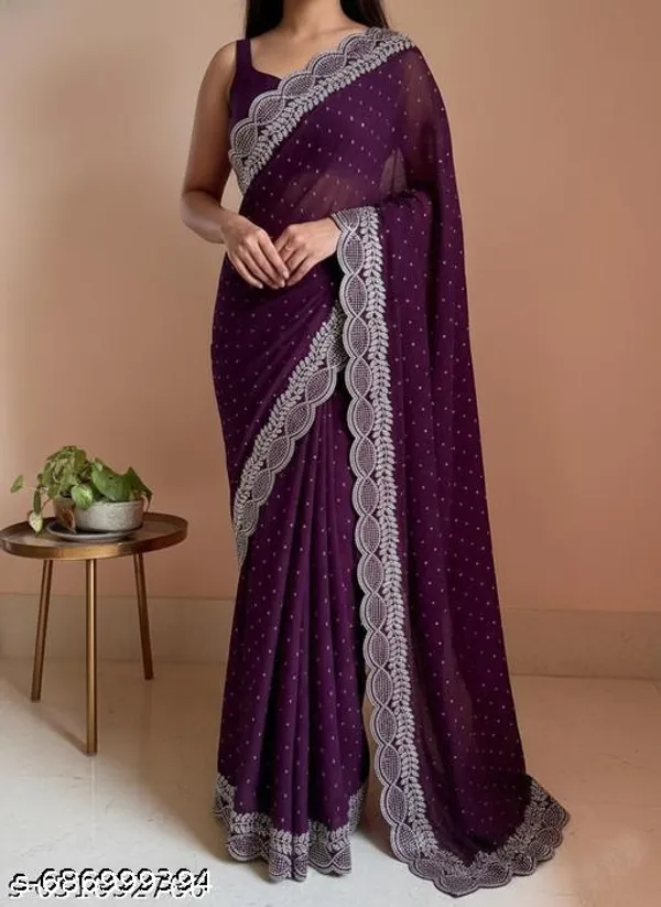 Women_S_Georgette_Saree_With_Hand_Wrok_Party_Wedding_Saree