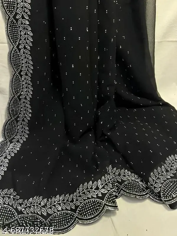 Daimond_Work_Stone_Work_Silk_Saree_With_Running_Blouse_Piece_Sari_For_Women_S_Girls