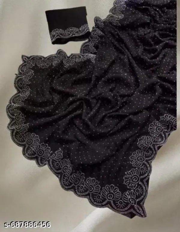 Black_Georgett_Best_New_Sarees_Collection_Party_Wear_And_Wedding_Wear_Siroski_Stone_Kraddle