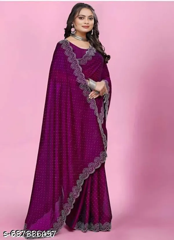 Wine_Georgett_Best_New_Sarees_Collection_Party_Wear_And_Wedding_Wear_Siroski_Stone_Kraddle