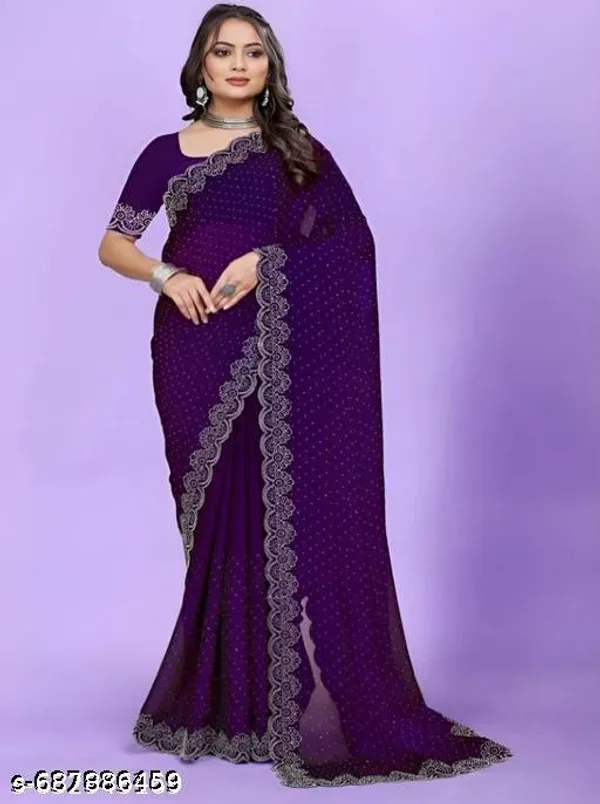 Blue_Georgett_Best_New_Sarees_Collection_Party_Wear_And_Wedding_Wear_Siroski_Stone_Kraddle