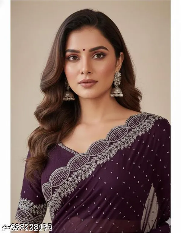 Georgette_Fancy_Wedding_Wear_Daily_Wear_Party_Wear_Saree