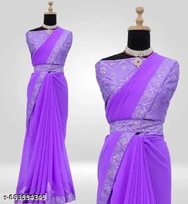 Women_S_Georgette_Embroidery_Saree_With_Blouse