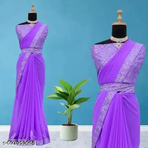 New_Embroidery_Designer_Sequnce_Saree_With_Embroidery_Self_Designer_Blouse