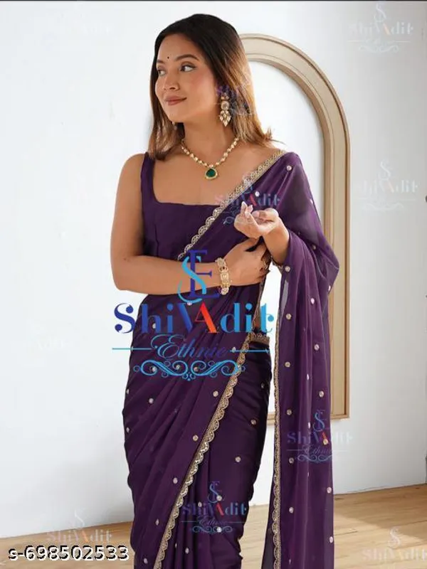 Women_Georgette_Silk_Fancy_Purple_Color_Trending_Saree
