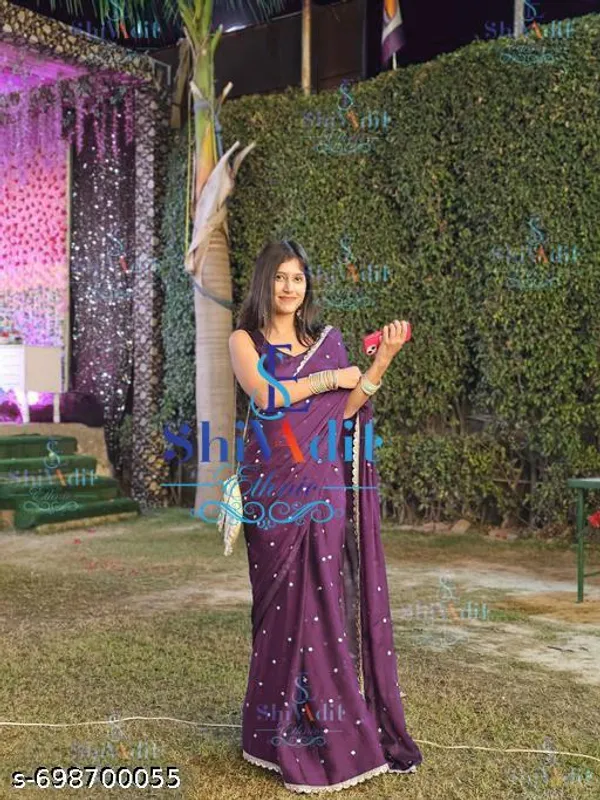 Designer_Georgette_Saree_Embroidered_With_Cutwork_Border_Premium_Festive_Wear_Saree_For_Women
