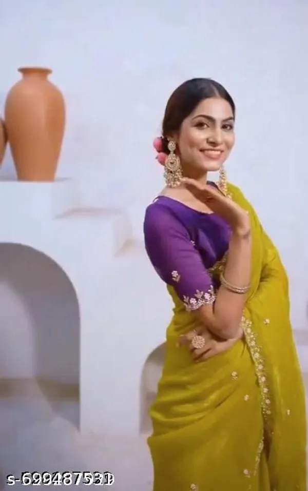 Women_S_Trendy_Crunchy_Rich_Handwork_Saree_Handloom_Moti_Work_Saree_Beautiful_Sequence_Saree_Work_Scalloped_Cut_Work_Border_Saree_Rich_Embroidery_Work_With_Separate_Blouse_Piece