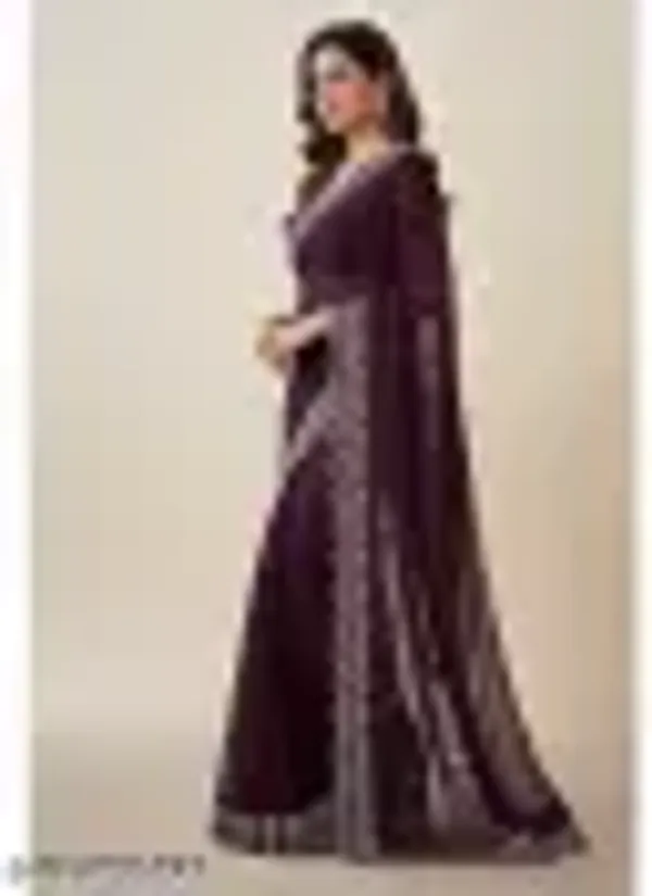 Latest_Bollywood_Style_Purple_Embellished_Saree_With_Cutwork_Border