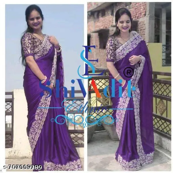 Purple_Designer_Chiffon_Georgette_Saree_With_Embroidered_Wedding_Evening_Party_Contrast_Blouse_Pattern_With_Scalloped_Border