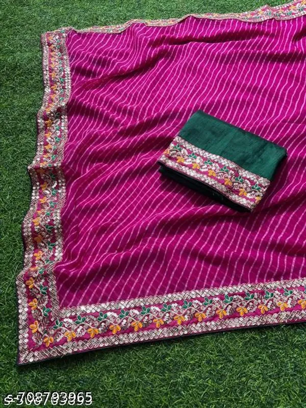 New_Superhit_Trending_Embroidered_Cotton_Thread_Sequins_Work_Designer_Saree