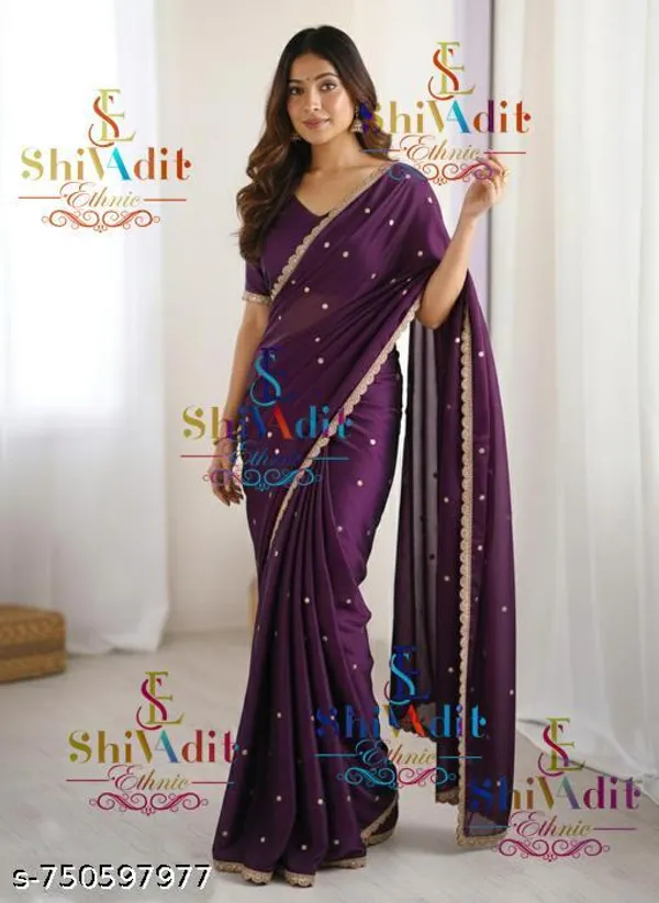 Women_S_Purple_Blue_Voilet_Georgette_Embroidered_Bordered_Saree_With_Blouse_Trending_Beautiful_Georgette_Embroidery_Worked_Lace_Saree_With_Blouse_Piece