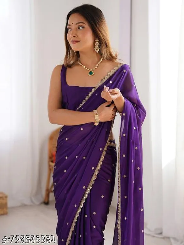 Women_Embroidered_Saree_Fancy_Designer_Embroidery_Work_Saree_For_Party_Wedding_Festive_Wear_Latest_Saree_For_Women_Women_Soft_Fabric_Embroidered_Saree_Elegants_Designer_Saree_With_Beautiful_Embroidery_Work_For_Women_Girls