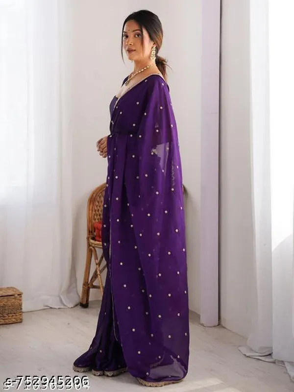 Women_Embroidered_Saree_Fancy_Designer_Embroidery_Work_Saree_For_Party_Wedding_Festive_Wear_Latest_Saree_For_Women_Women_Soft_Fabric_Embroidered_Saree_Elegants_Designer_Saree_With_Beautiful_Embroidery_Work_For_Women_Girls