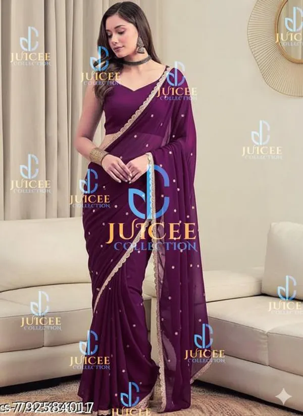 Georgette_Silk_Embroidered_Work_Sreee_With_Blouse_Saree_For_Women_Trending_Saree_For_Women_Bollywood_Stylish_Fancy_Party_Wear_Wedding_Festive_Bridal_Sari_Saree_For_Women