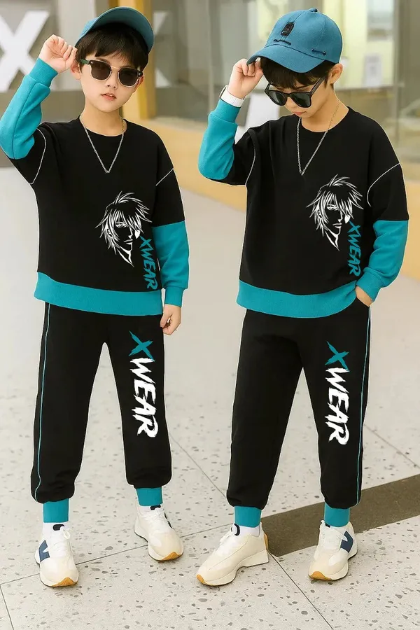 Trendy_Kids_Clothing_Set_For_Boys_Stylish_Cotton_Tracksuit_With_Xwear_Print