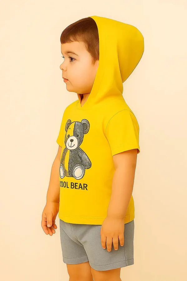 Cool_Bear_Kids_Clothing_Set_Yellow_Hoodie_T_Shirt_Grey_Shorts_For_Toddlers