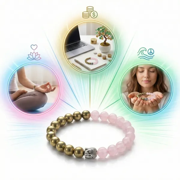 The_Aishwarya_Band_|_Grade-A_Pyrite_&_Rose_Quartz_Buddha_Bracelet_for_Love_&_Opulence