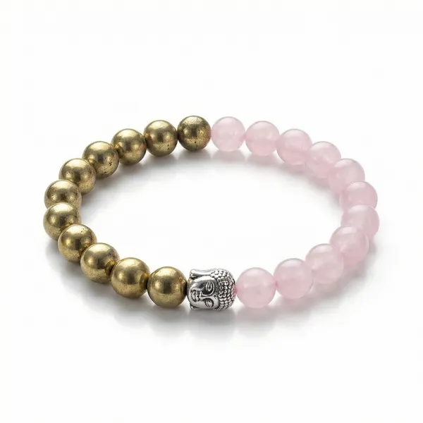 The_Aishwarya_Band_|_Grade-A_Pyrite_&_Rose_Quartz_Buddha_Bracelet_for_Love_&_Opulence