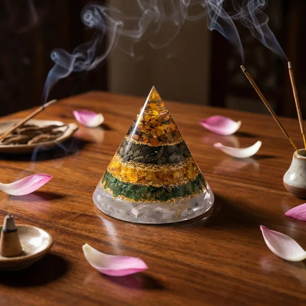 The_Artha_Shikhara_|_5-in-1_Dhan_Yog_Conical_Orgone_with_Selenite_Base