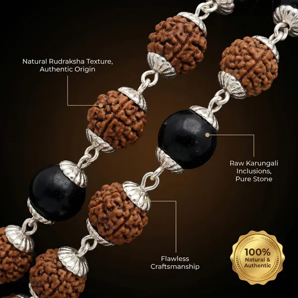The_Param-Vajra_Mala_|_Premium_Silver-Capped_Rudraksha_&_Karungali_for_Supreme_Blessing_&_Shield