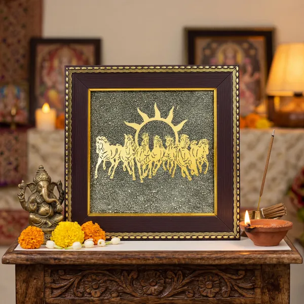 The_Saptashva_Frame_|_7_Running_Horses_&_Grade-A_Peru_Pyrite_for_Unstoppable_Success