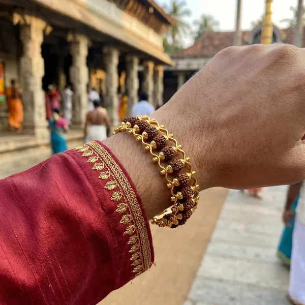 The_Param-Srot_Duo_|_Premium_Gold-Plated_Rudraksha_&_Raw_Pyrite_Wealth_Combo