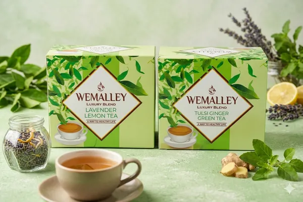 Wemalley_Luxury_Tulsi_Ginger_Green_Tea_And_Lavender_Lemon_Green_Tea_Pack_Of_2