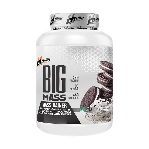 Hydro_Big_Mass_Gainer_Protein_Powder_With_Creatine_Cream_And_Cookies_-_2.5Kg