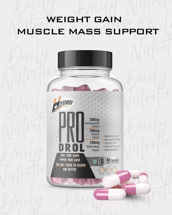 Hydro_Pro_Drol_-_Ashwagandha,_Tribulus_&_White_Musli_Muscle_Building_Supplement_(60_Capsules)